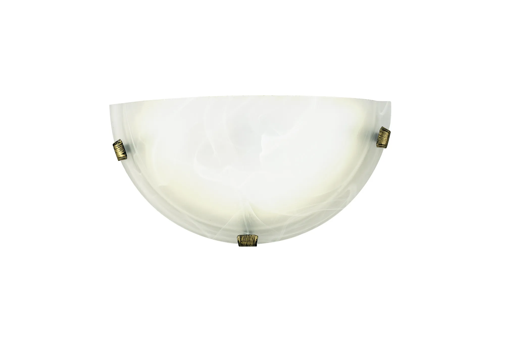 D0391  Chester Glass Wall Lamp 1 Light Black Gold